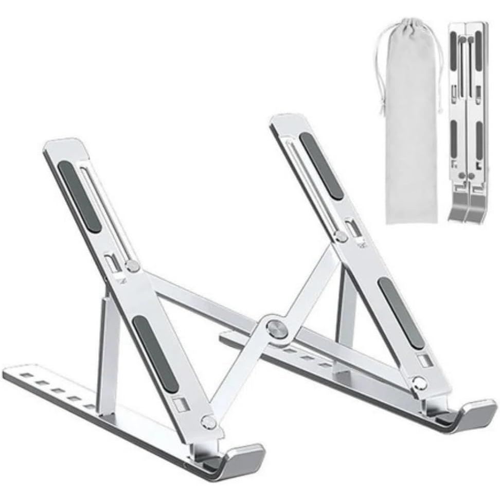 Suporte Dobrável de Alumínio para Notebook 10 a 17 Polegadas Portátil Ajustável Ergonômico SUP-9420