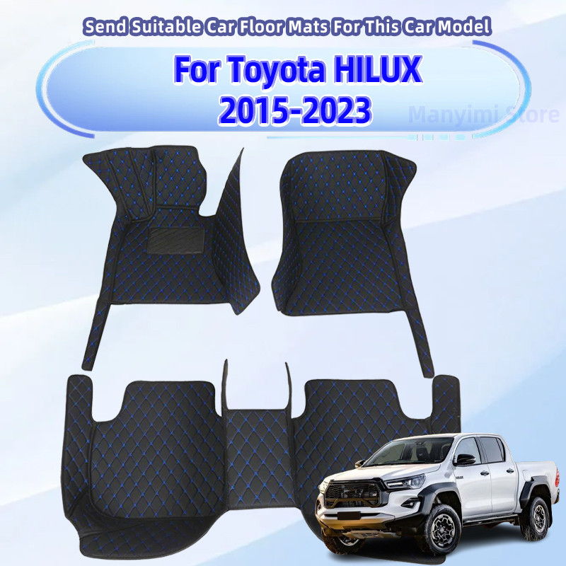 Tapetes De Carro Para Toyota HILUX 2015-2023 Almofadas De Pé Acessórios Interiores Automóveis 2022 2021 2020 2019 2018 2