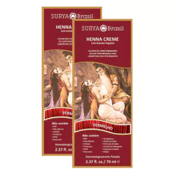 Kit 2 Henna Creme Surya Brasil Vermelho Kit