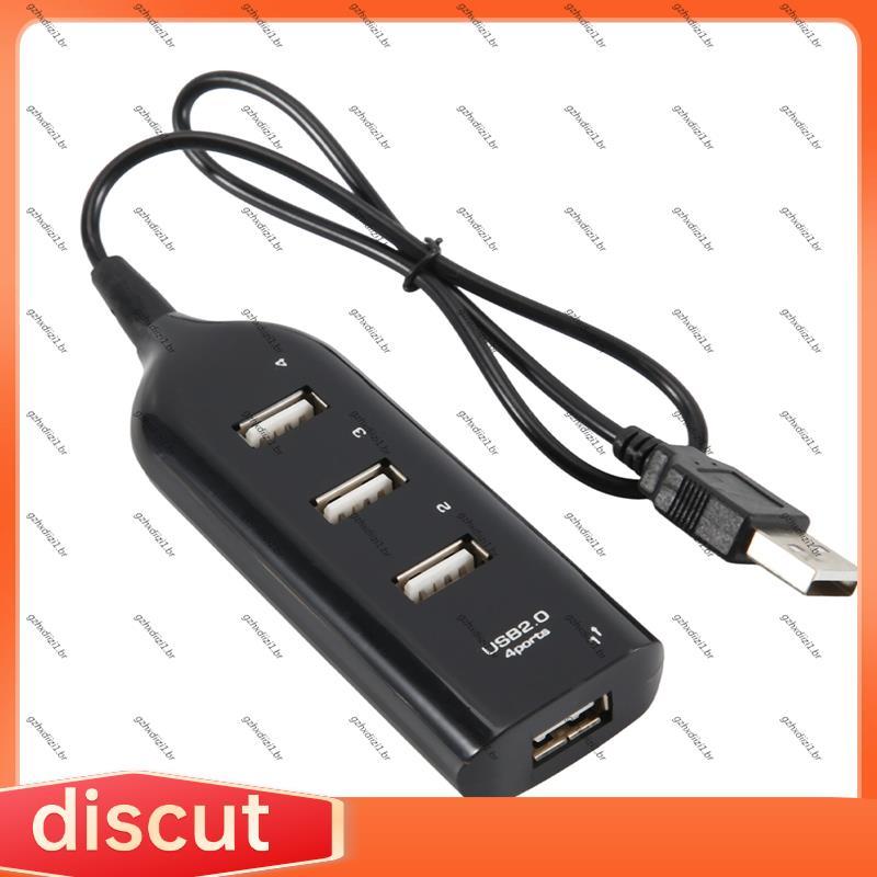 Hub USB 2.0 Multi-Divisor De Alta Velocidade Adaptador De 4 Portas Para Receptor De Laptop Acessórios De Computador