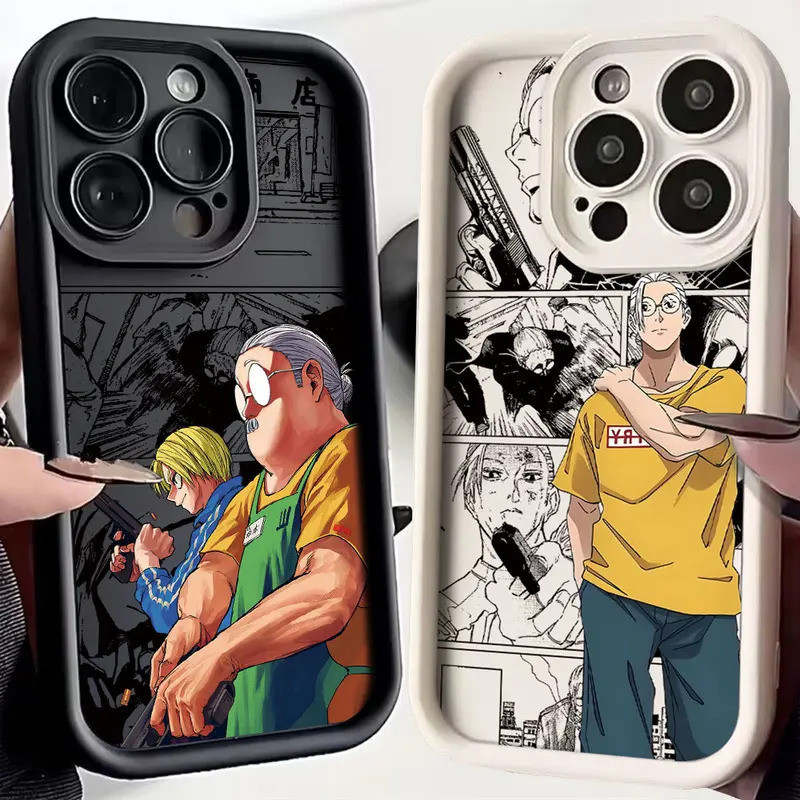 NOVA Capa de Telefone Anime S-Sakamoto Days para Samsung Galaxy A17 A07 A06 A26 A16 A06 A35 A55 A25 A24 4G 5G