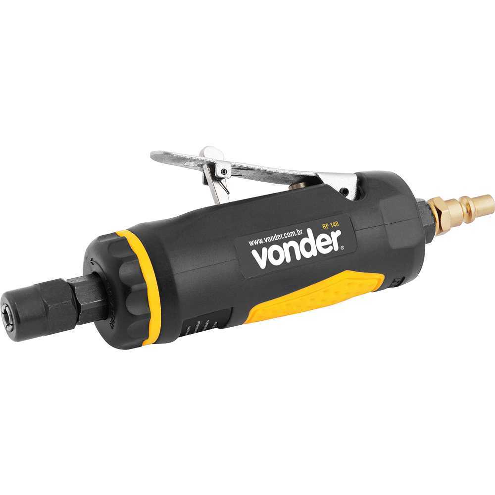 Retífica Pneumática Curta Reta 1/4" RP140 22.000 RPM Vonder