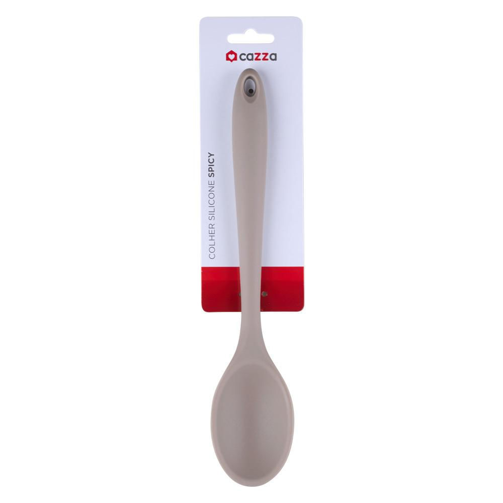 Colher Funda Silicone Spicy Cazza Cinza