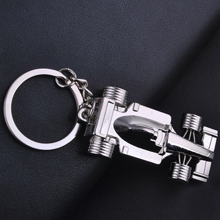 Criativo Metal F1 corrida chaveiro pingente chaveiro brinquedo masculino pingente chaveiro