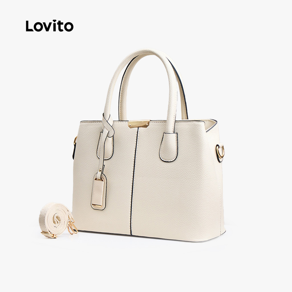 (Elegante) Lovito Elegante Bolsa de grande capacidade com temperamento e textura