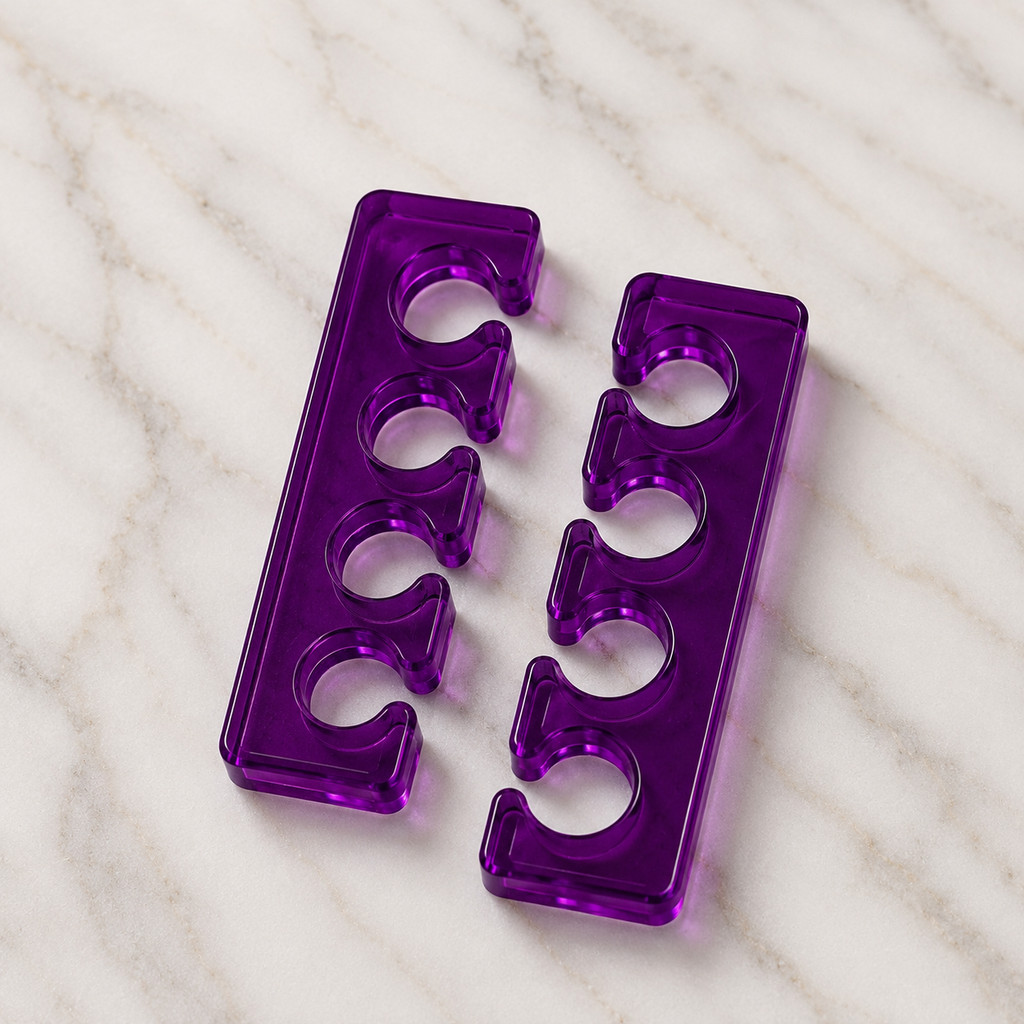 Separador de Dedos Silicone para Manicure e Pedicure Lavável Confortável Profissional Unhas — imagem 2 de 2