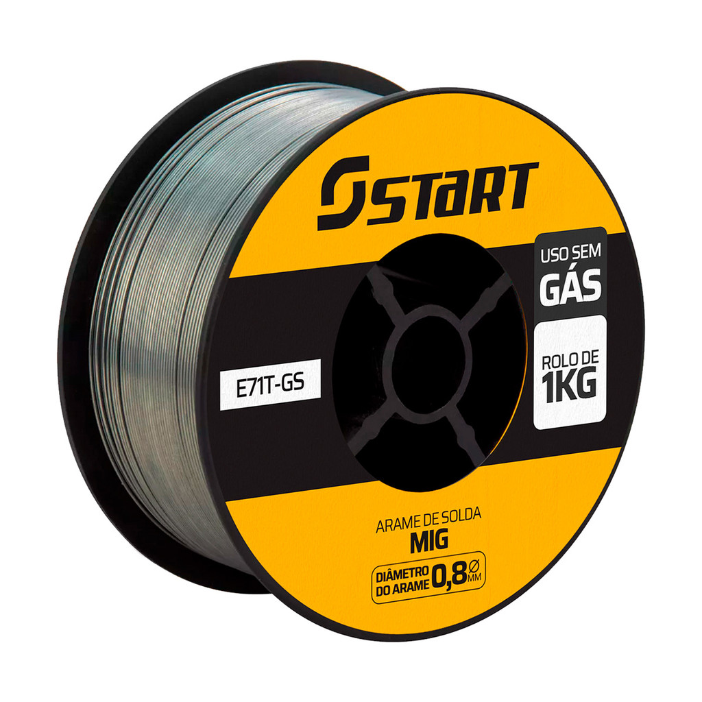 Arame De Solda Mig Para Uso Sem Gás 0,8mm 1kg Start