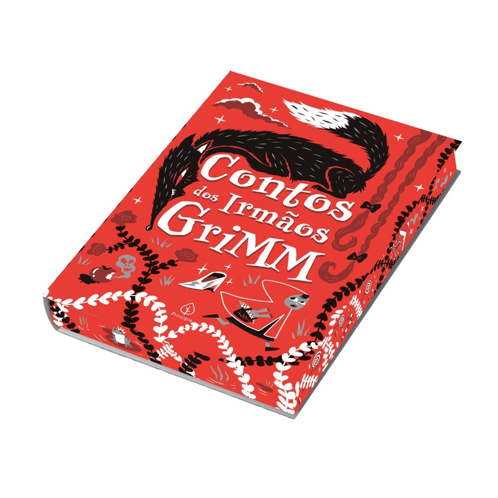 Livro Contos dos irmãos Grimm - Edição super luxo com pintura tril