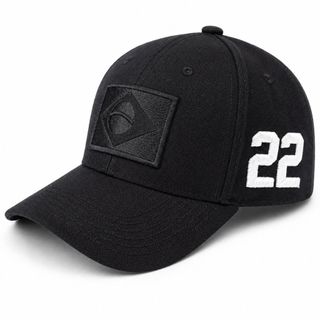 Boné Preto 22 Brasil Bordado Premium Aba Curva Ajustável