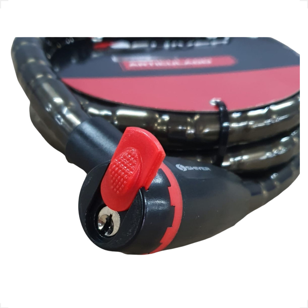 Trava Moto Cadeado Articulado Step Carro Chave Codificada · foto 2