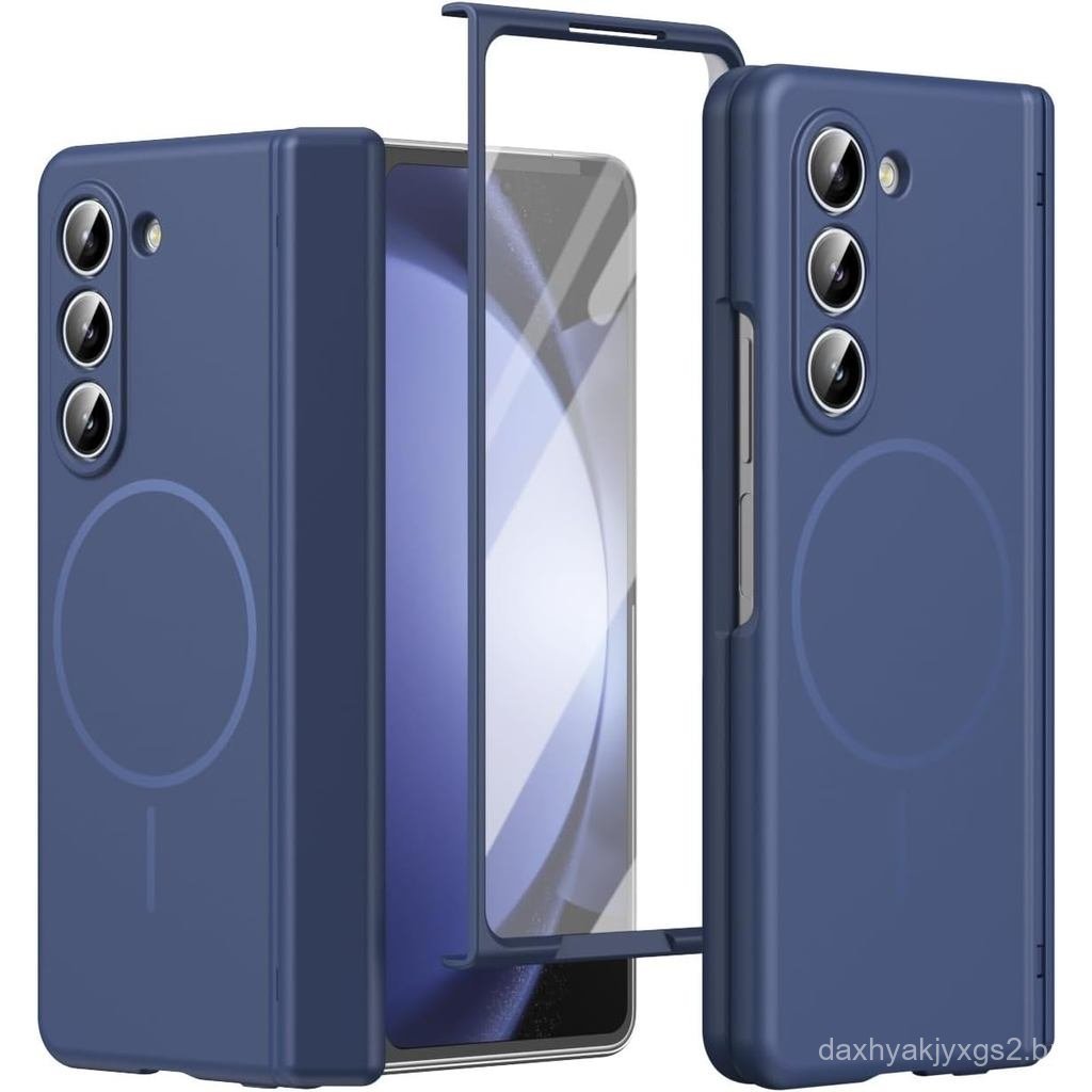 Capa Protetora Magnética Compatível com Galaxy Z Fold 5, Protetor de Tela de Vid