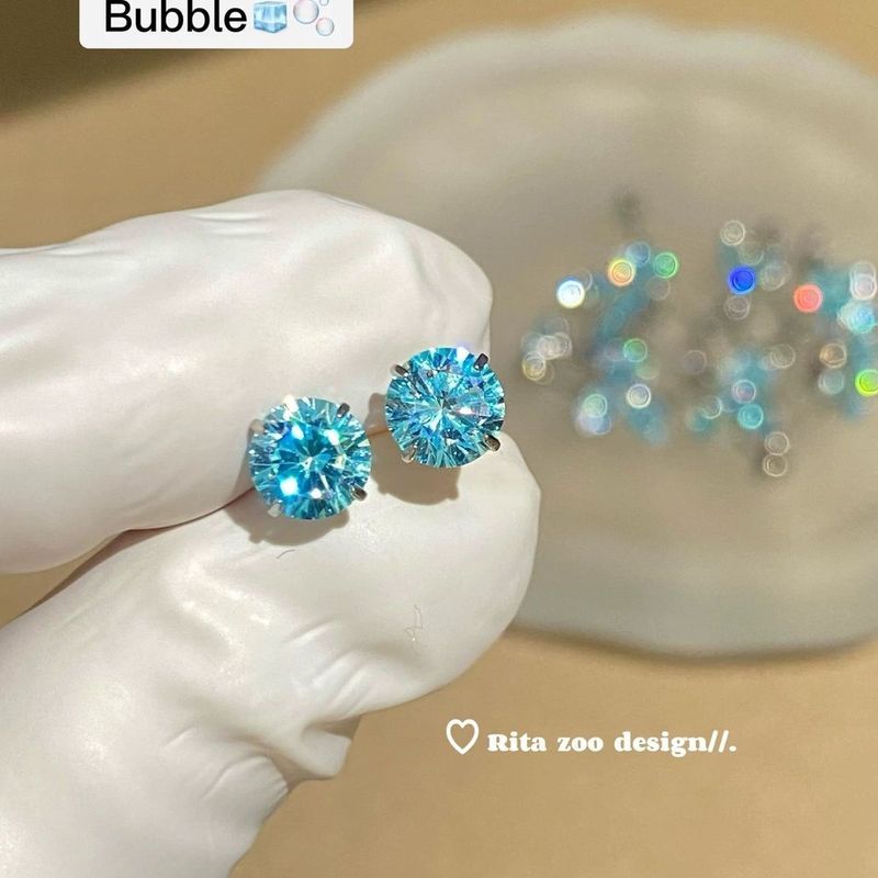 Brincos Brincos Brincos de orelha Rita Zoo Gelo esmagado Gelo sonhador Gelo Azul Corações Flechas Brincos de diamante de