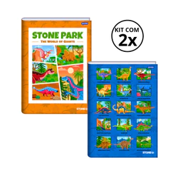 Kit Com 02 Cadernos Brochura Universitário 80 Folhas Stone - Jandaia