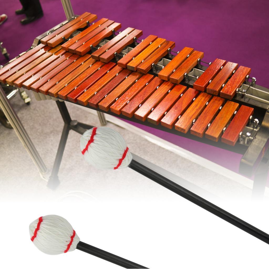 Mingzhe marimba maletes de fibra carbono fio algodão tambor vara malho martelo para instrumentos percussão baixo