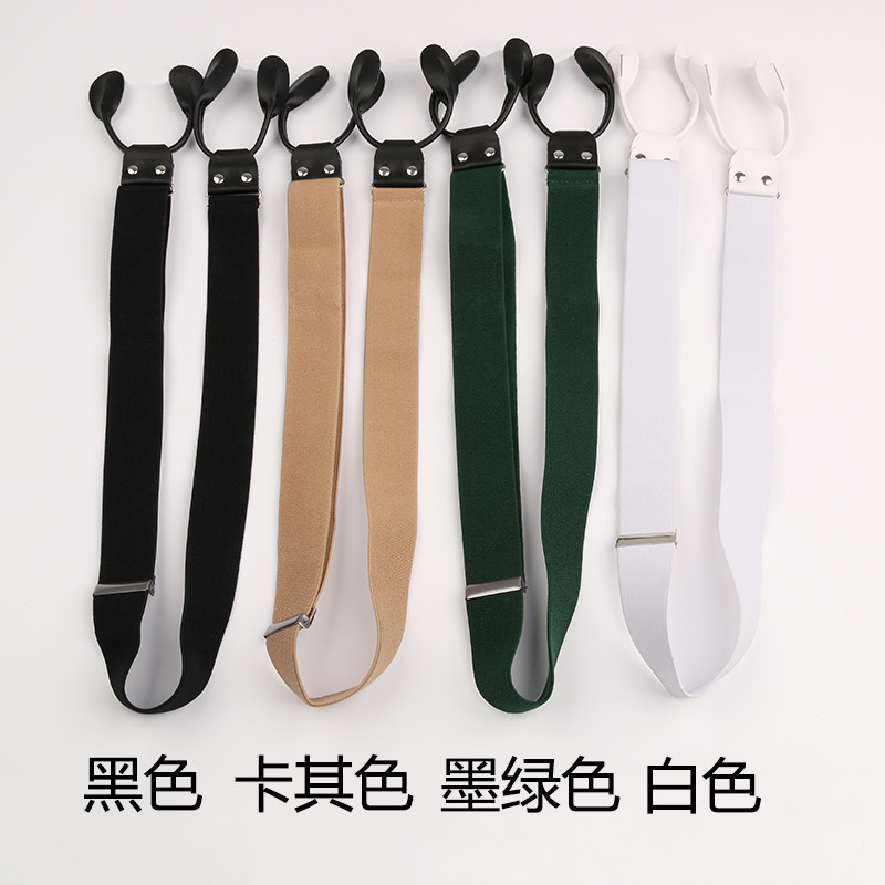 Suspensórios femininos botões destacáveis 3.5cm de largura Unilateral elegante All-Match alças de ombro suspensórios cli