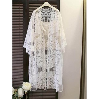 Blusa de biquíni feminina verão beira-mar férias maiô jaqueta oco renda primavera quente terno exterior praia protetor s