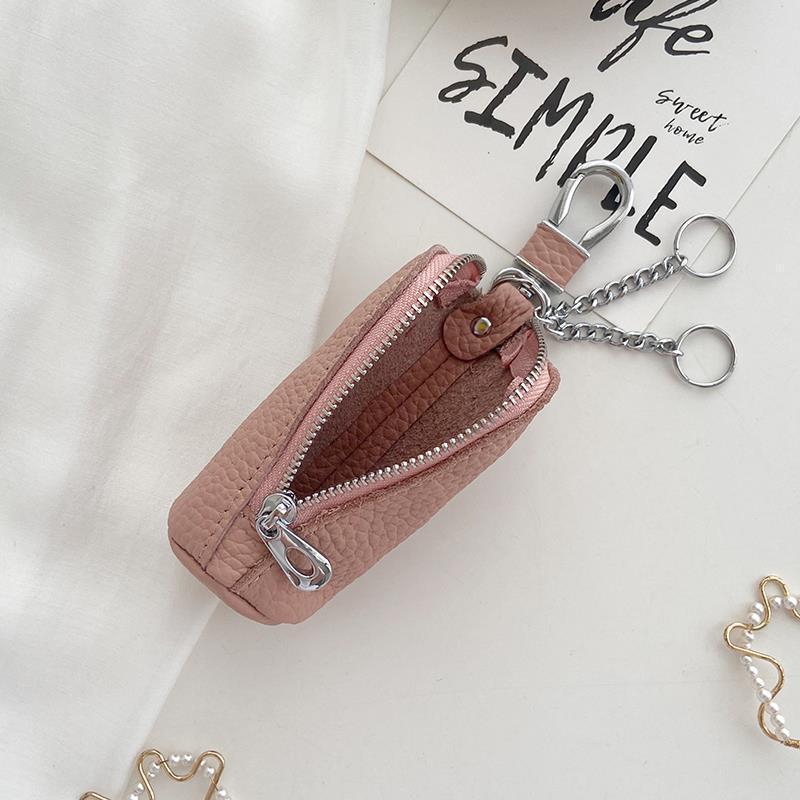 Bolsa para chaves para homens e mulheres, mini bolsa feminina multifuncional, elegante e simples, porta-chaves de carro 
