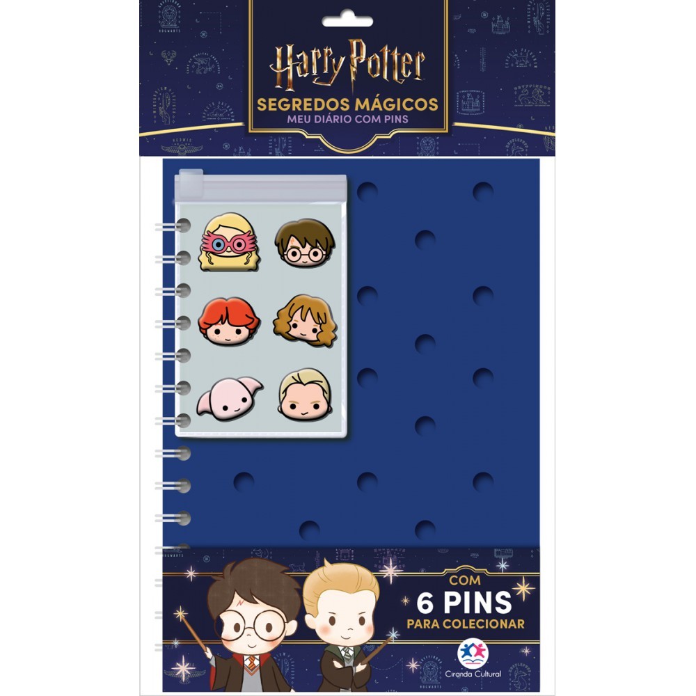 Livro Harry Potter - Leia e colecione - Diário com Pins