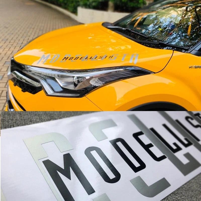 Modellista Carta Capô Lateral Corrida Adesivo Cabeça Motor Decalque Gráficos De Vinil Para Toyota Camry RAV4 Corolla Pra