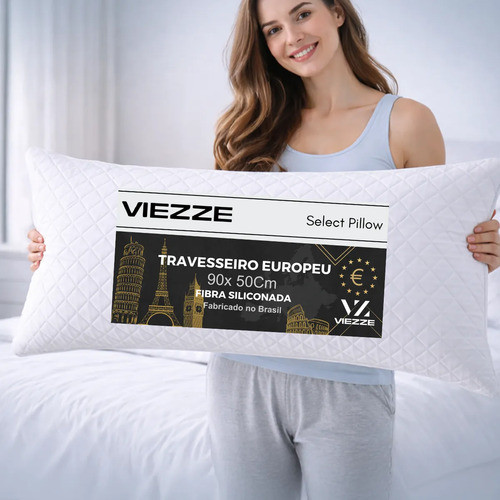 Travesseiro King Europeu 90x50 400 Fios