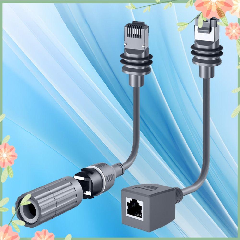 Cabo THUY SPX Para RJ45 , Anel De Borracha De Vedação 1200Mbps RJ45 Adaptador De Extensão , PVC Starlinks Gen3/Mini