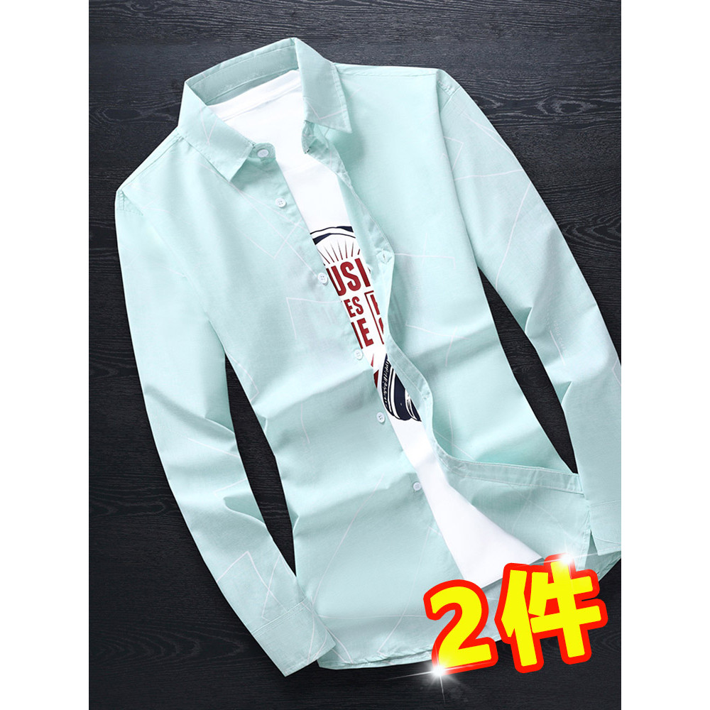 2024 novo estilo primavera camisa de manga comprida masculina versão coreana camisa Street Wear camisa xadrez masculina 