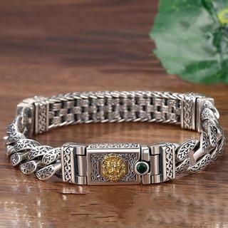 T Tangcao Padrão Transferência Pulseira Masculina Na Moda Dominadora Hip-Hop Pulseira Cubana Pulseira Feminina