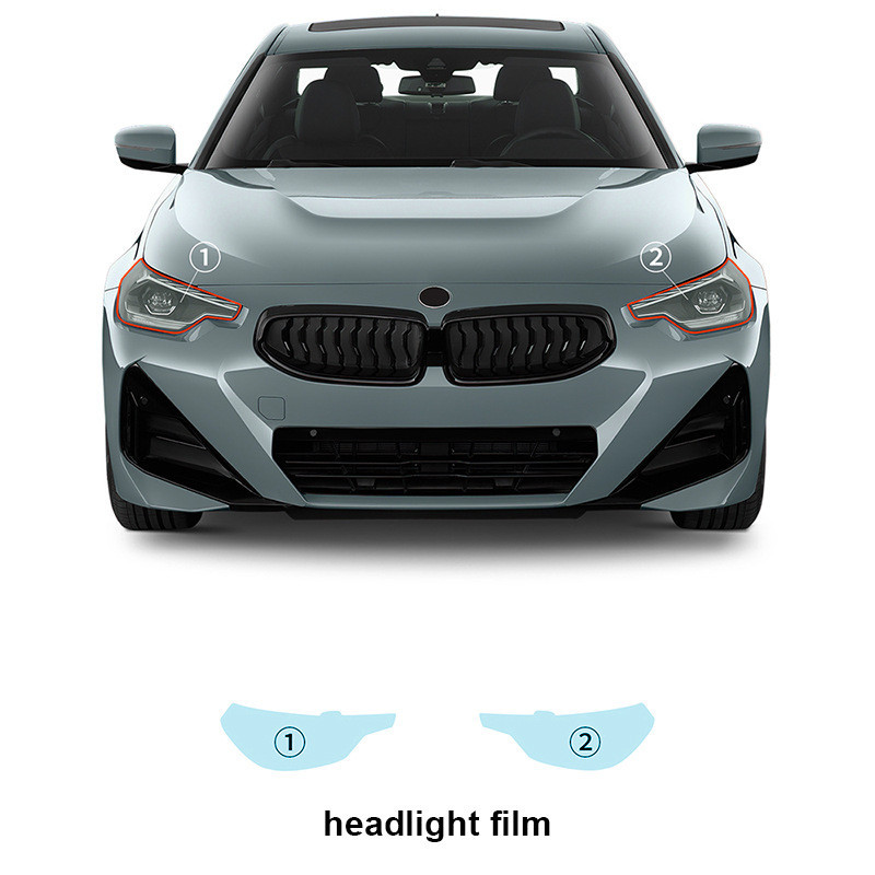 Adequado para BMW série/2 carro esportivo Tpu carro especial especializado em película protetora transparente filme faro