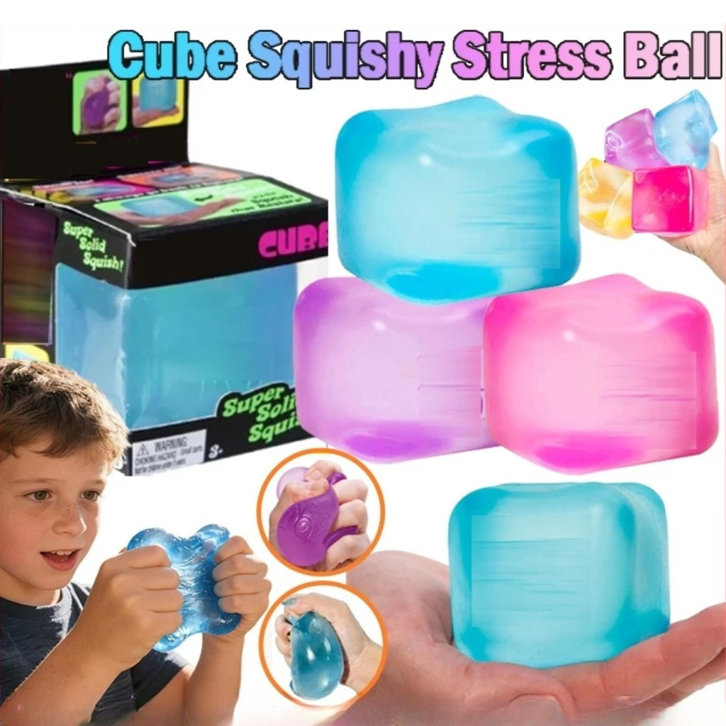 Nice Cube Schylling Squishy Stress Ball Fidget Toy Com Brinquedo Mole Super Sólido Lento Rising Squeeze Ice Baby Pinch D