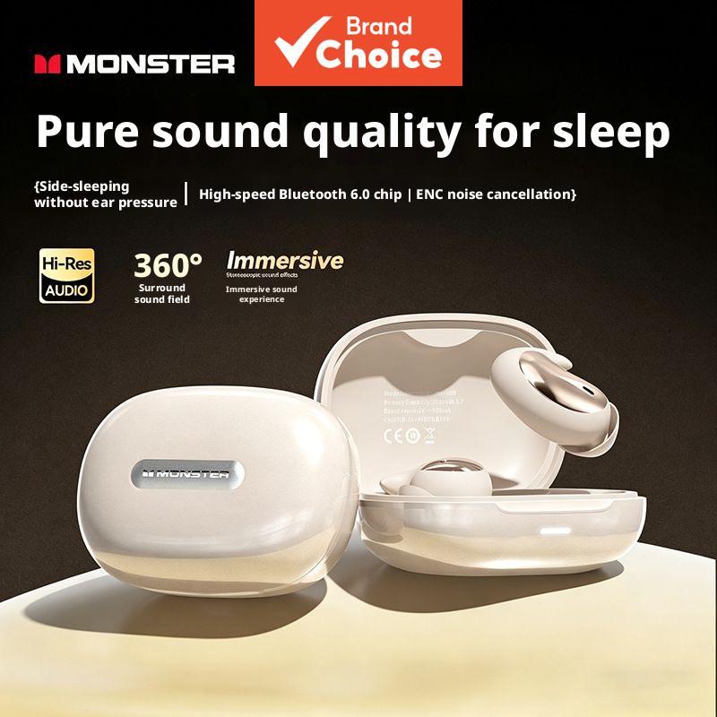 Monster A05 Fones De Ouvido ANC + ENC In-Ear Dormir TWS Sem Fio Bluetooth Pequeno Para Música Uso Diário Viagem Deslocam