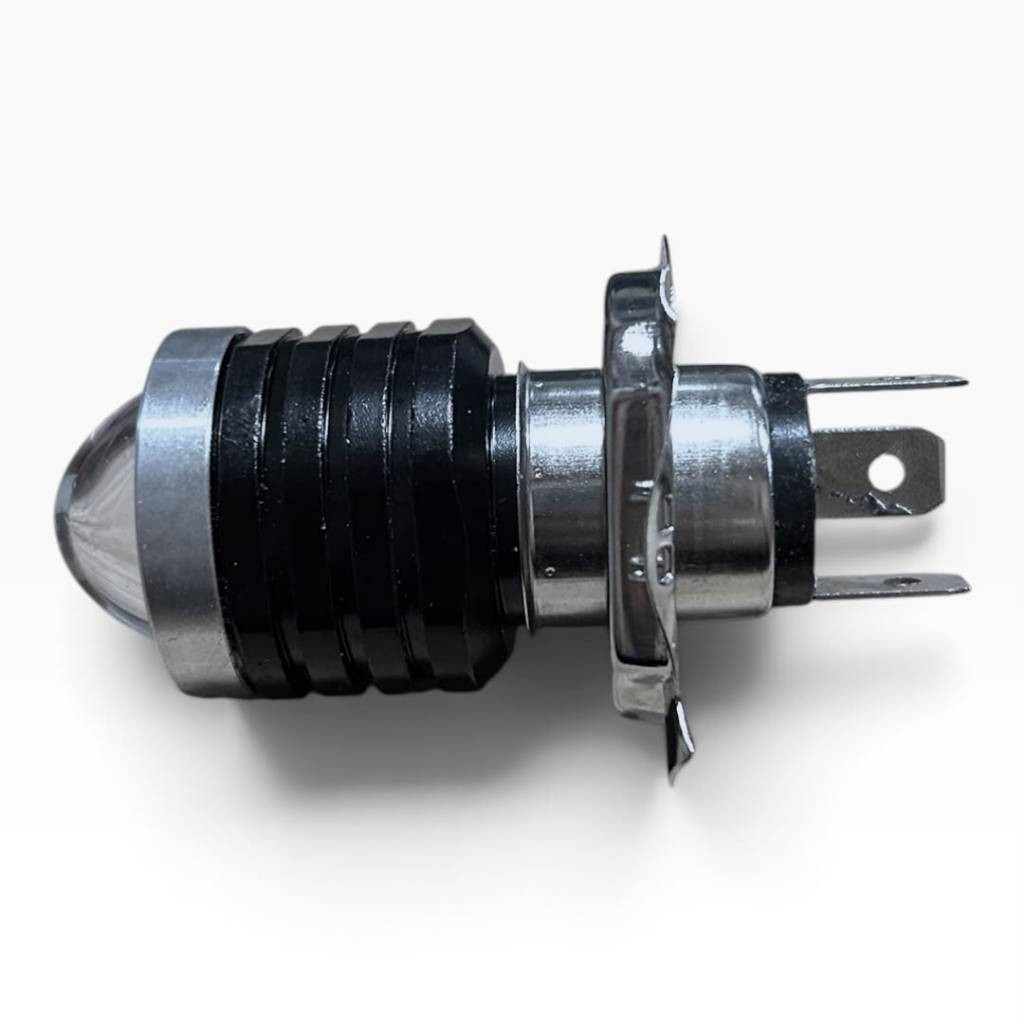 Lâmpada Led H4 6500K Olho De Peixe Farol Moto Motocicleta — imagem 2 de 2