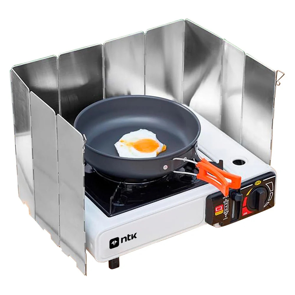 Protetor de Vento Dobrável Para Fogareiro em Alumínio NTK · foto 2