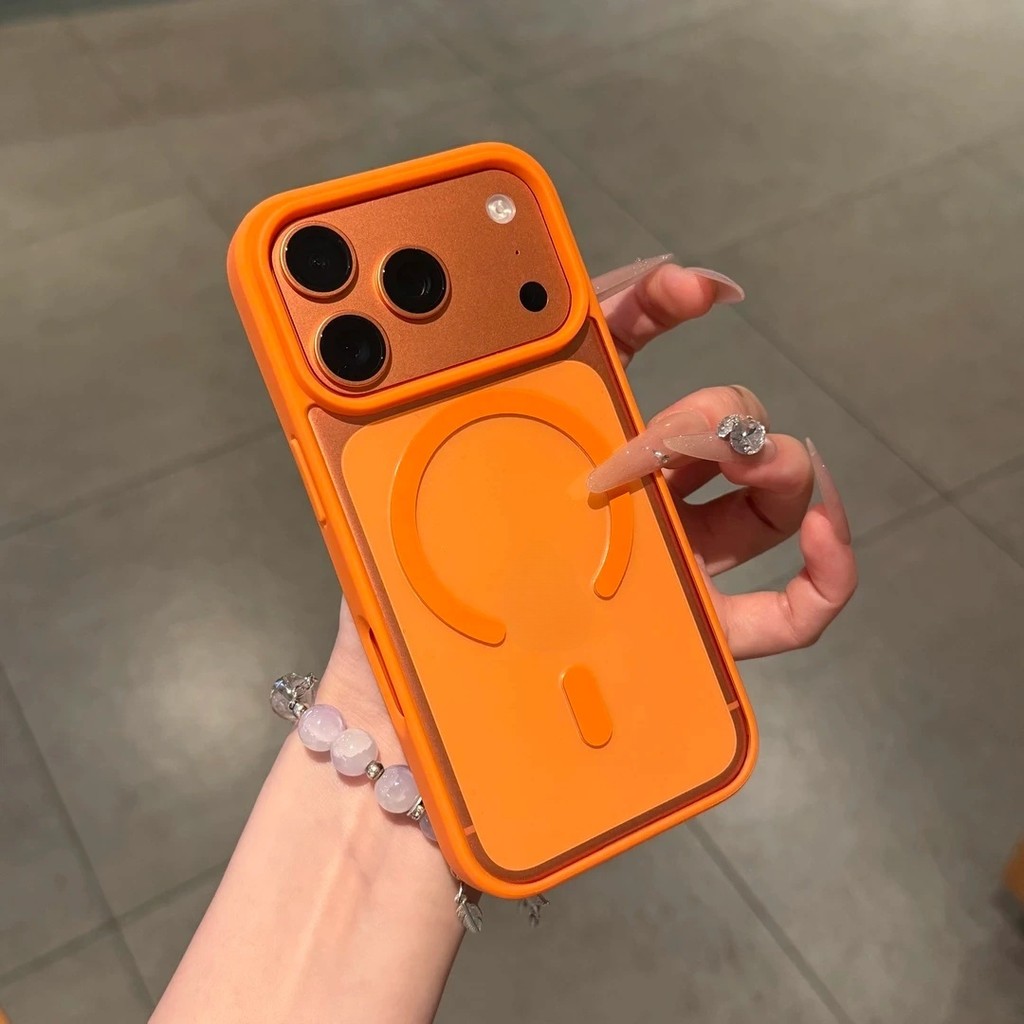 Capa Magnética para iPhone com Anel MagSafe, Borda Silicone TPU, Compatível com iPhone 18 ~ 11 Plus Pro Max 0000cxk