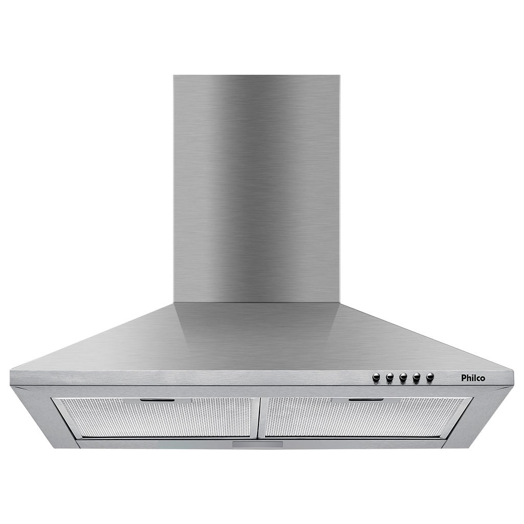 Coifa Pirâmide Philco 60cm 2 em 1 Inox 4 Bocas PCO62I