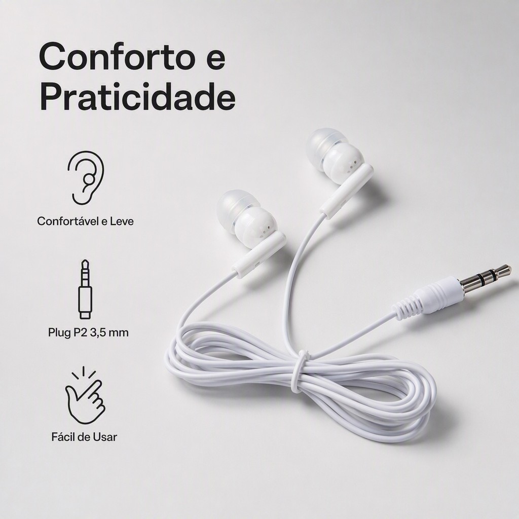 5/10/20 Kit Fones de ouvido com fio e Microfone |  barato para celular PC