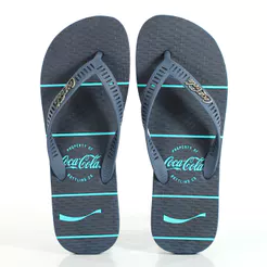 Chinelo Coca Cola Flam 2 Azul Marinho - Masculino