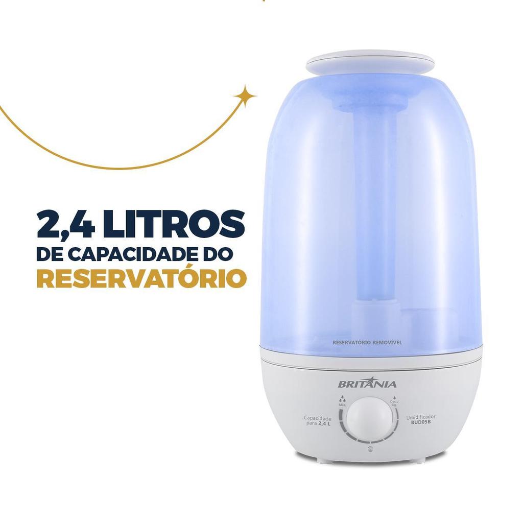 Umidificador de Ar Britânia 2,4L Autonomia de 12h BUD05B · foto 2