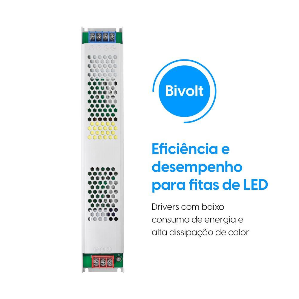 Fonte para Fita Led Elgin 24V 10A - Potência Máxima 200W - Driver Chaveado — imagem 2 de 2
