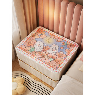 Tapete de mesa de cabeceira do quarto moderno simples capa de geladeira pano Anti-poeira capa de máquina de lavar tapete