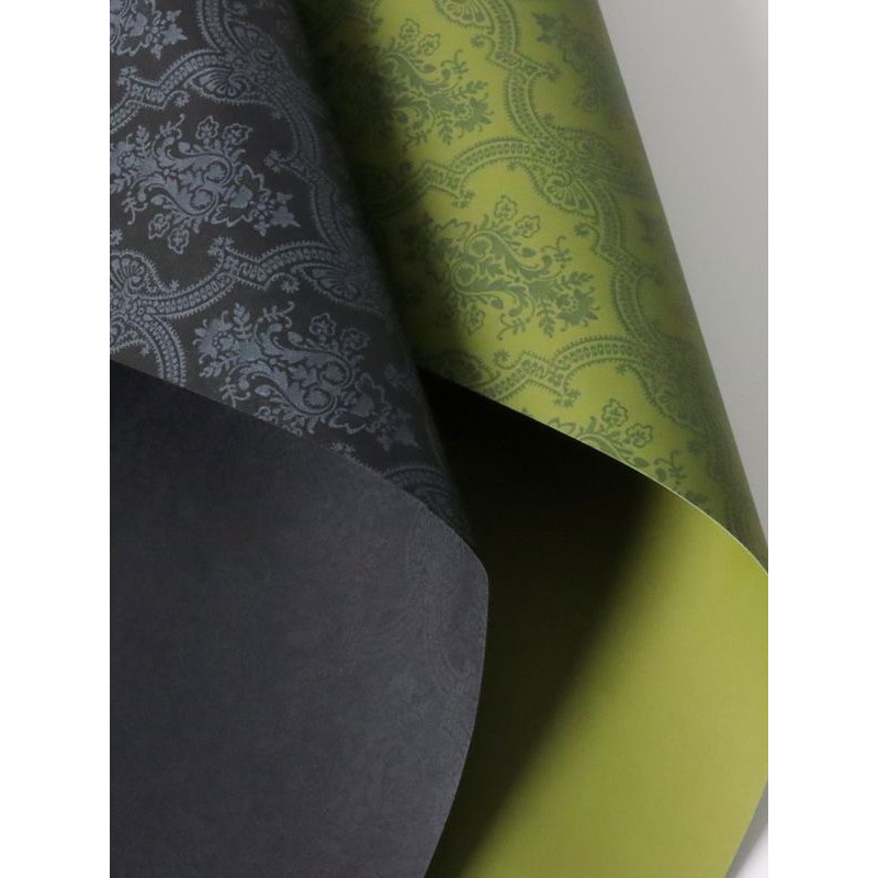 Grosso Retro impresso papel Kraft barroco em relevo flor buquê de papel Material de embalagem flor papel de embrulho art