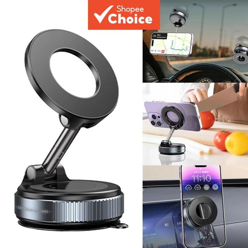Novo 360 ° Suporte Magnético Giratório De Telefone Para Carro Com Sucção A Vácuo Dobrável Ajustável Em Vários Ângulos Na