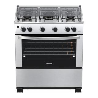 Fogao 5 Bocas Venax Gaudi GIIi Inox Gas Glp
