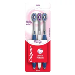 Escova Dental Macia Colgate Gengiva Therapy 3 Unidades