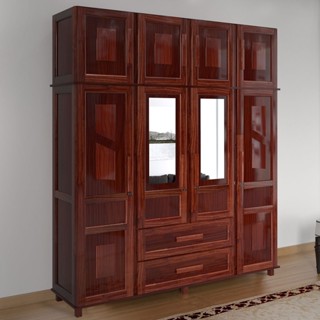 Guarda-Roupa Casal Campo Grande 8 Portas 2 Gavetas com Espelho em Oferta na Shopee