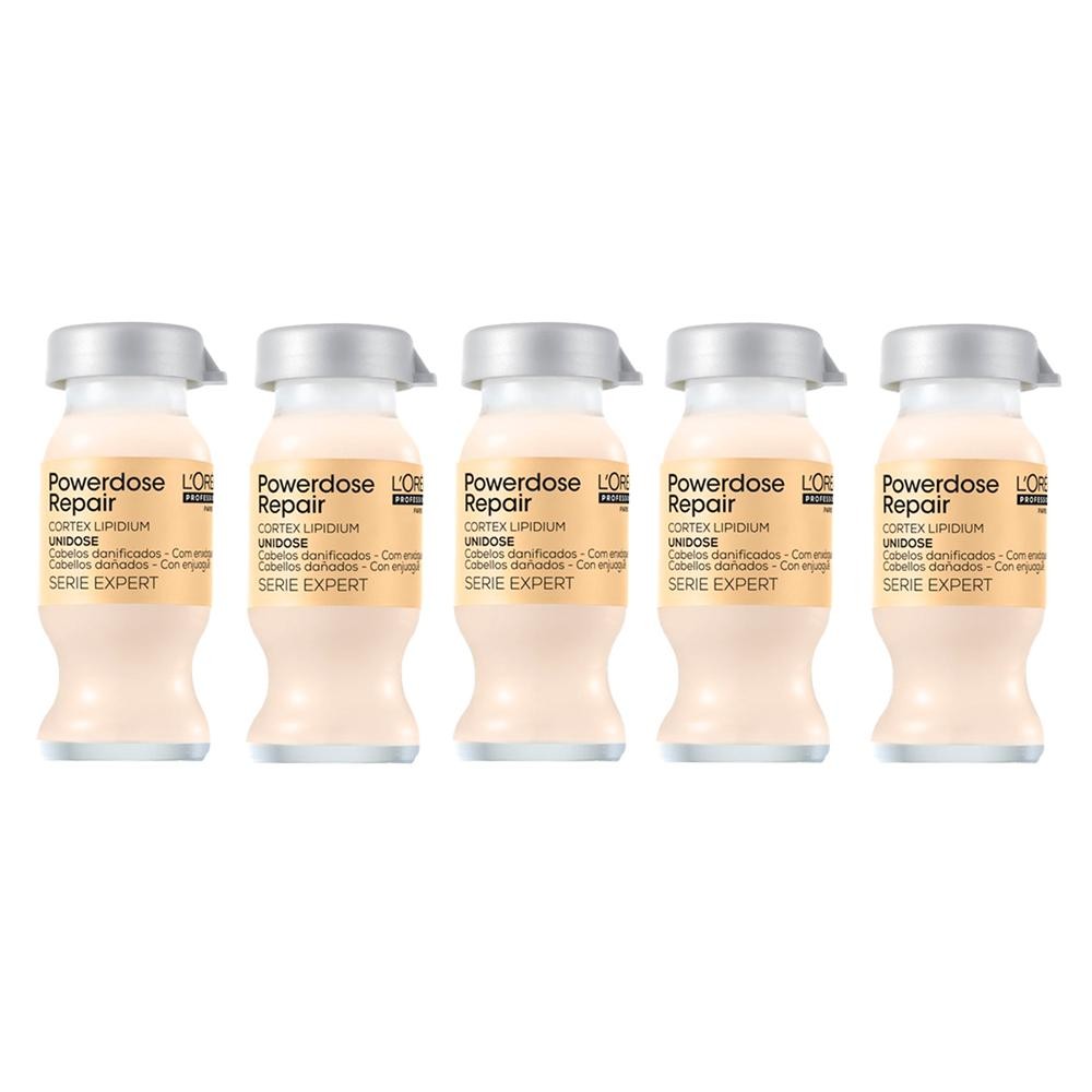 Kit L'Oréal Professionnel  Serie Expert Absolut Repair Lipidium Powerdose Ampola 10Ml - 5 Unidades