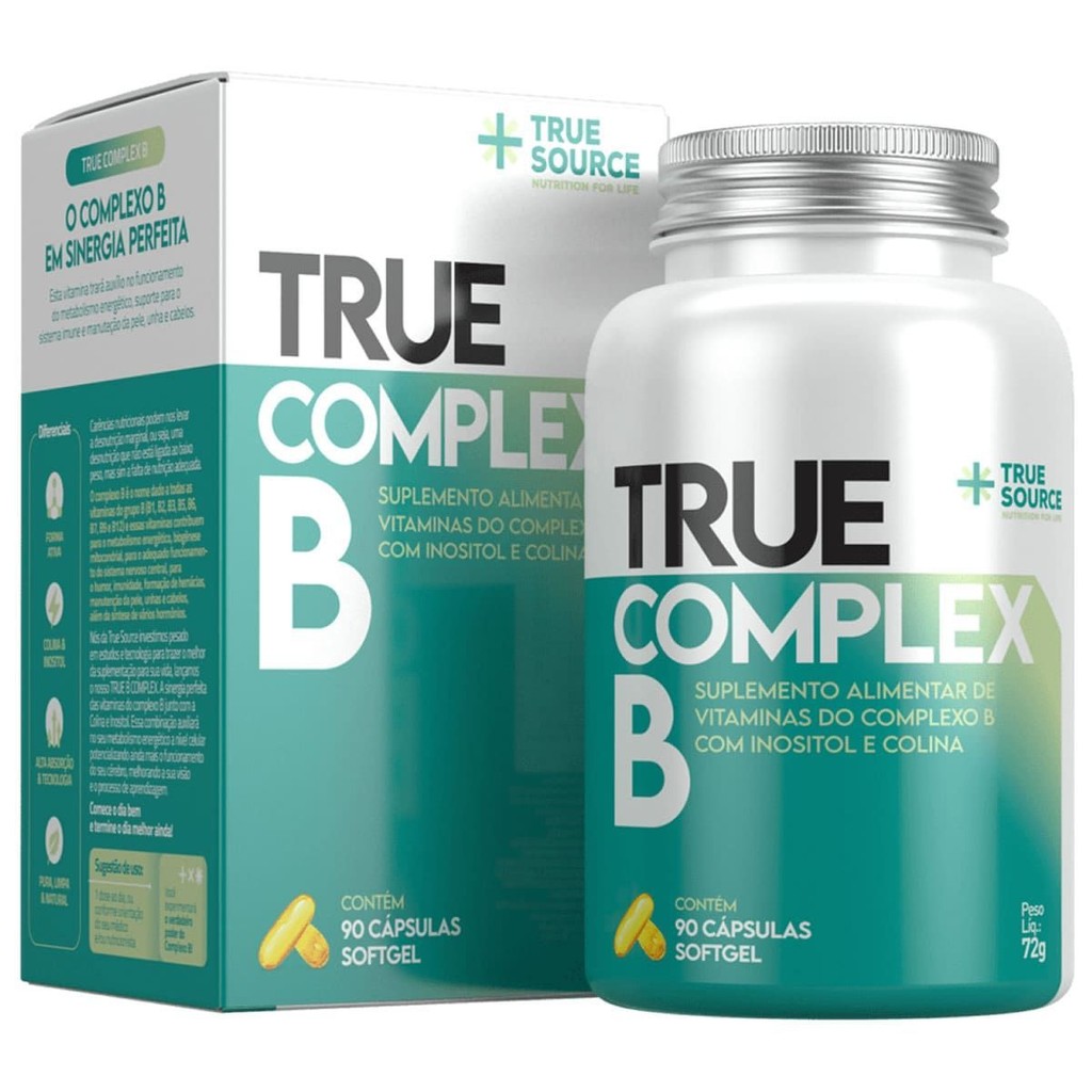 True Complex B - 90 Cápsulas - True Source
