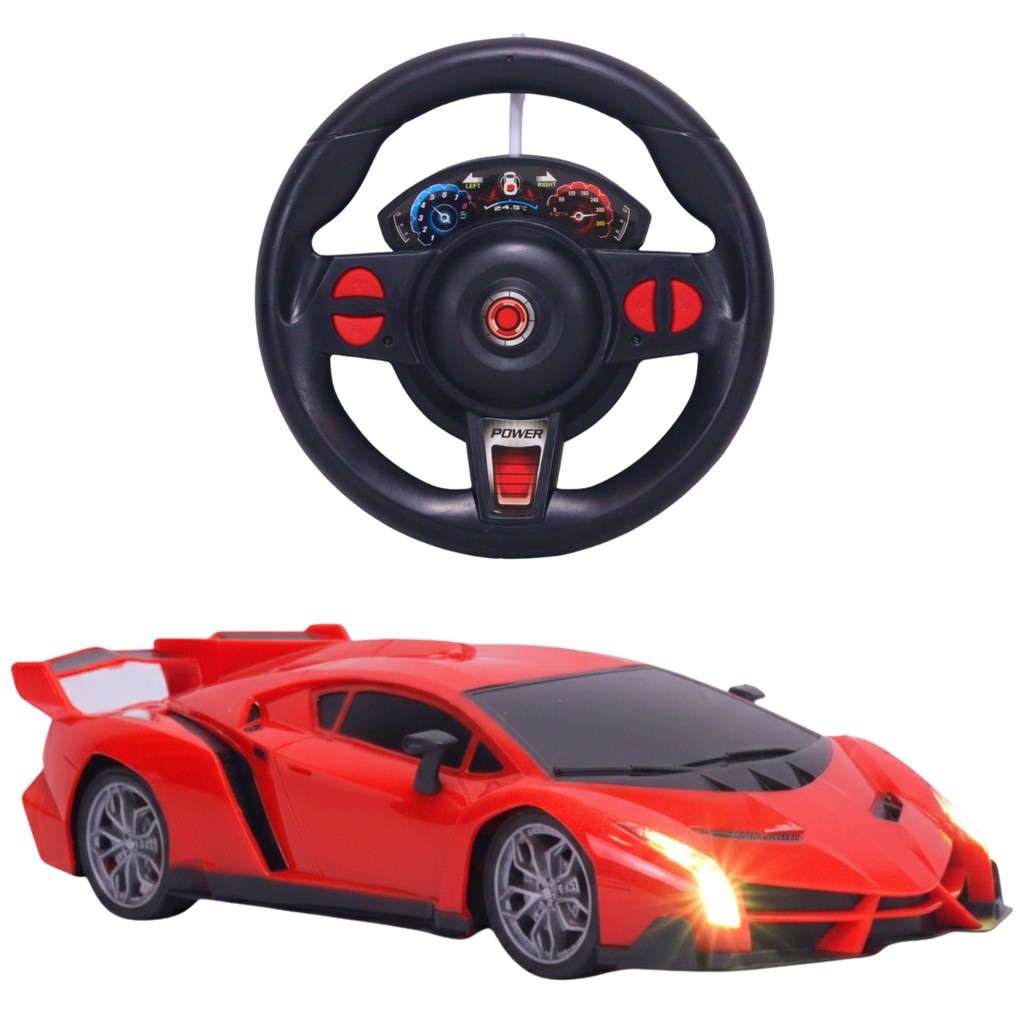 Carro de Controle Remoto Super Car Com Luz Volante Infantil - Castela em Oferta na Shopee