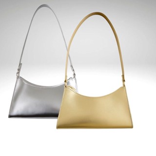 BOLSA FEMININA BAGUETES METALIZADA PEQUENA DE OMBRO ELEGANTE PARA FESTAS em Oferta na Shopee