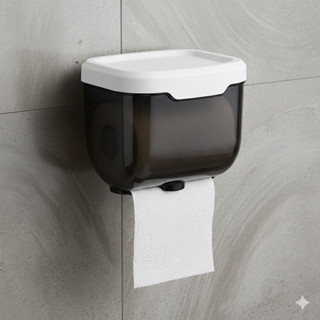 Porta Papel Higiênico Preto Parede Prova D 'Água Colável em Oferta na Shopee