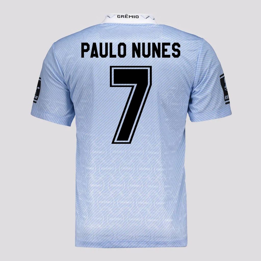 Camisa Grêmio Retrô Liberta 1995 Azul Celeste 7 Paulo Nunes em Oferta na Shopee